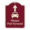 Signmission Designer Series-Please Pull Forward With Graphic And Ahead Arrow, 24" x 18", BU-1824-9934 A-DES-BU-1824-9934 - alternate 1